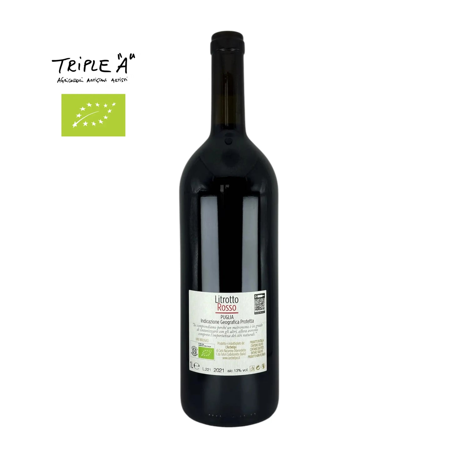 L'Archetipo - Litrotto Rosso 2021 | Puglia IGP - Triple A.