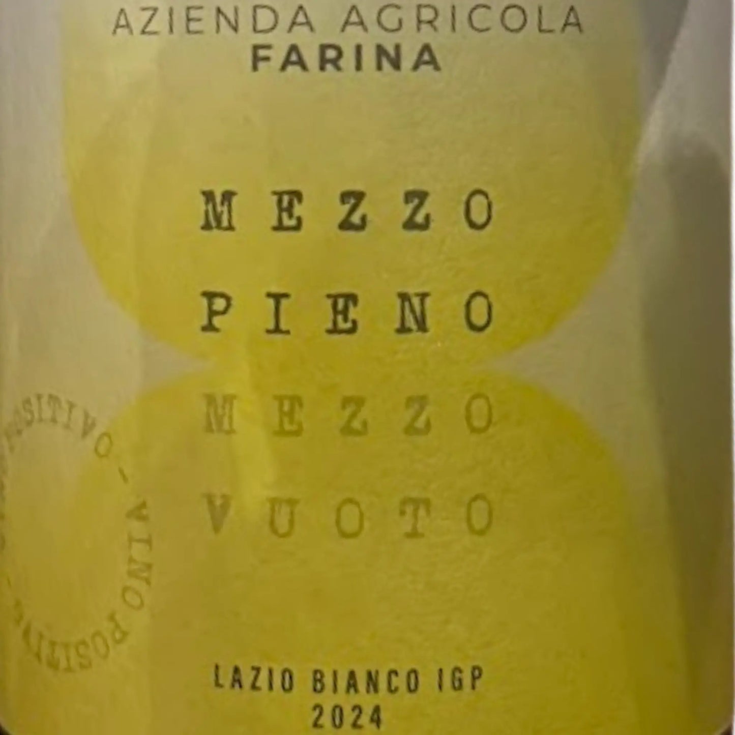 FARINA - MEZZO PIENO MEZZO VUOTO 2024 FARINA ILSUCCODUVA