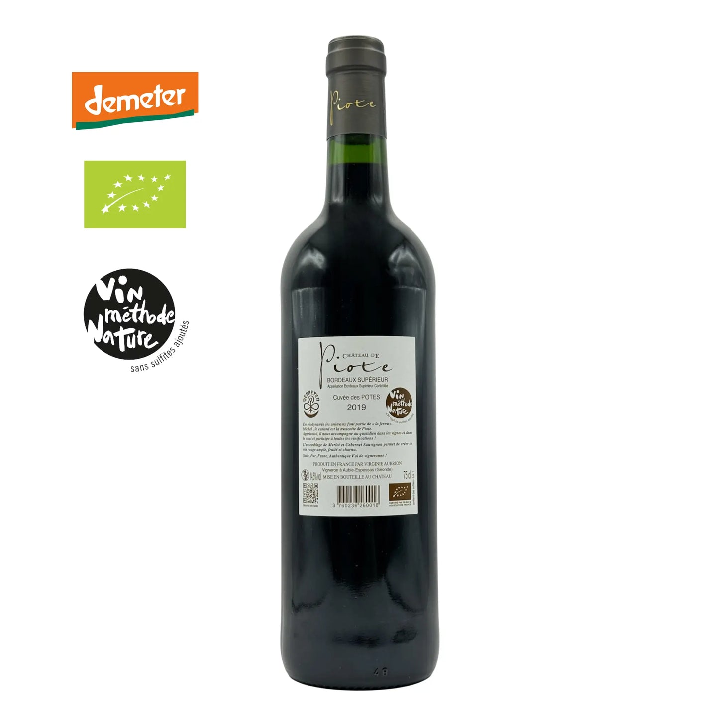 Château de Piote Cuvée des Potes AOP Bordeaux Supérieur 2019 - ILSUCCODUVA.IT