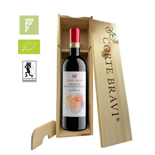 Corte Bravi Amarone della Valpolicella Classico 2019 - BOX LEGNO Corte Bravi ILSUCCODUVA