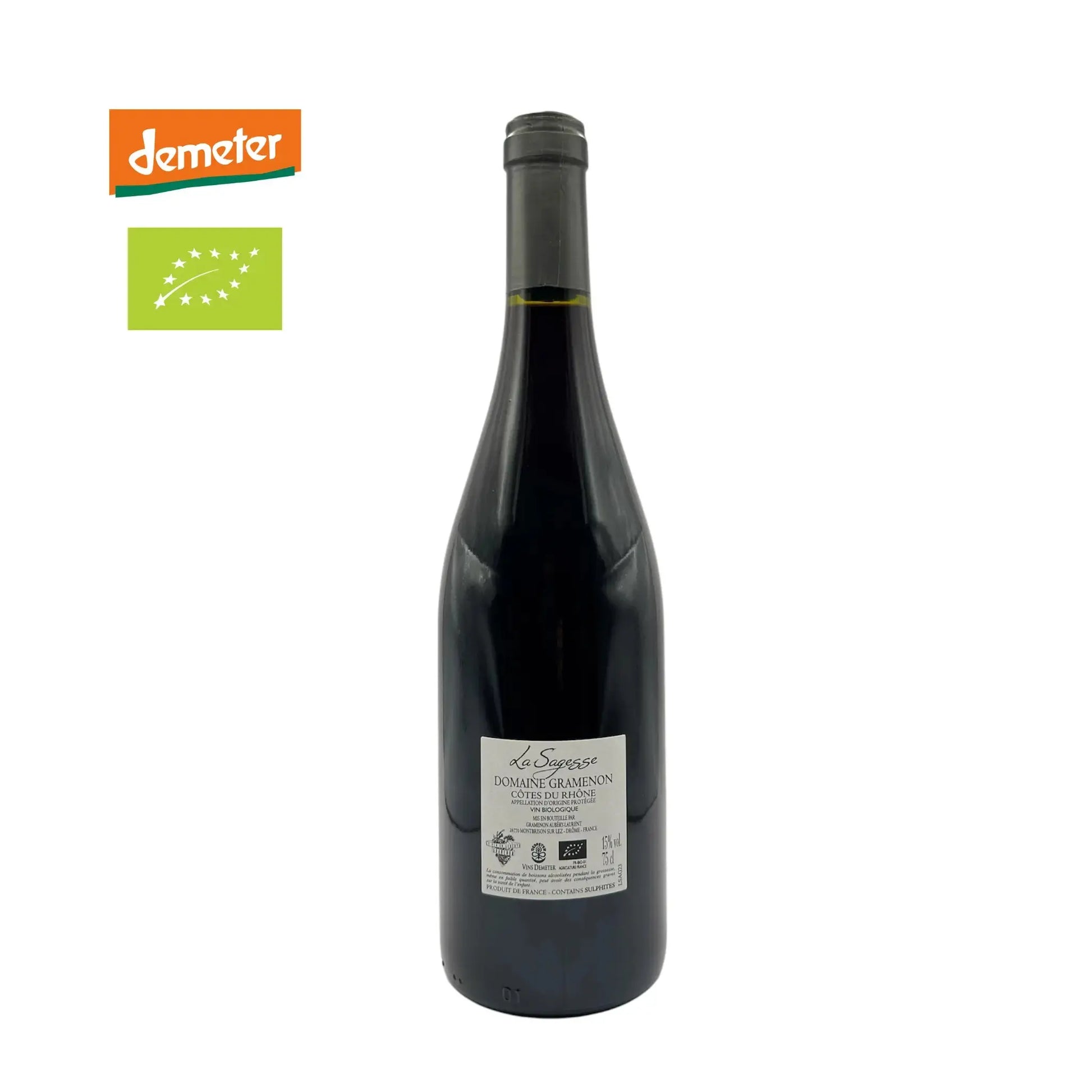 Domaine Gramenon - La Sagesse 2023 | AOC Côtes du Rhône.