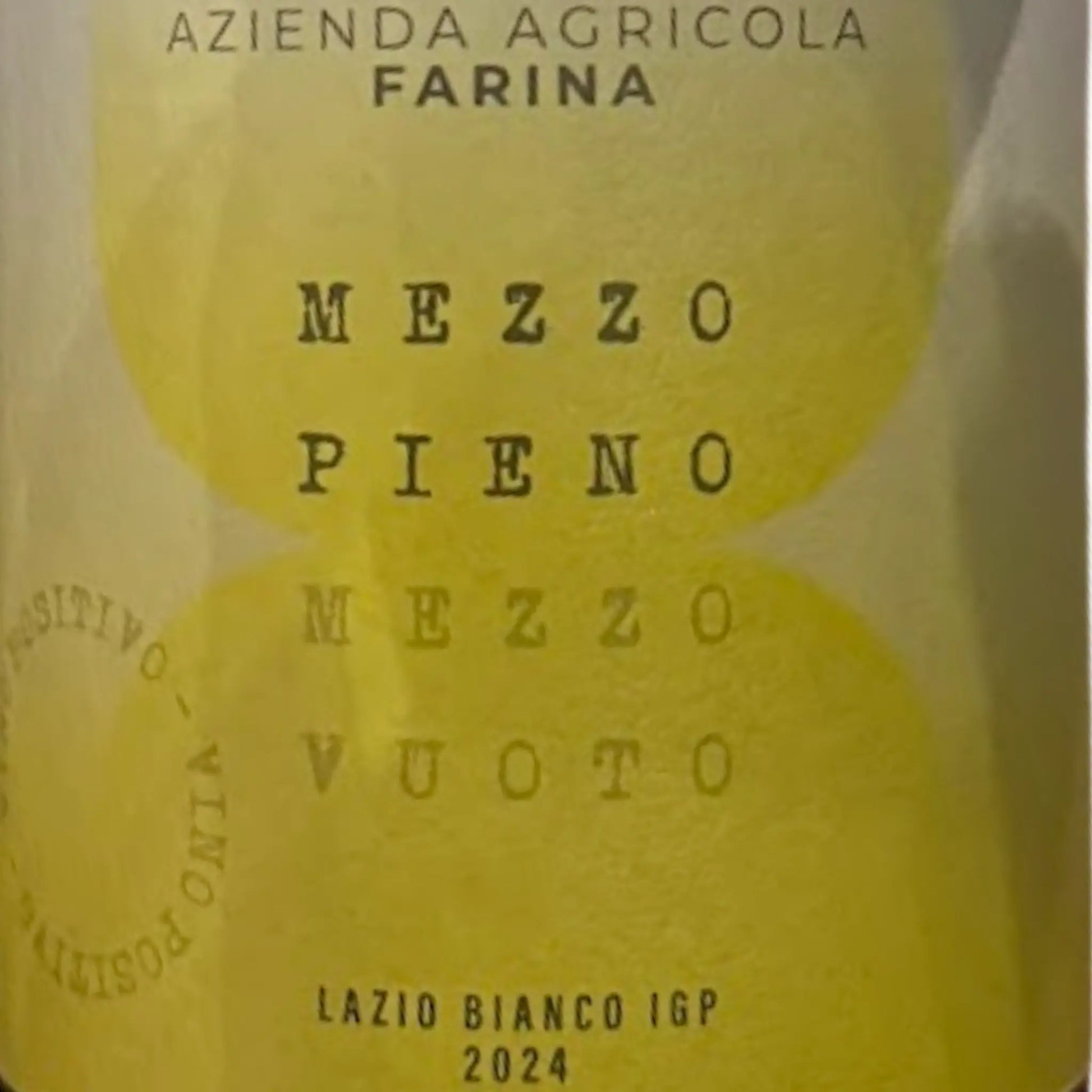 FARINA - MEZZO PIENO MEZZO VUOTO 2024 FARINA ILSUCCODUVA